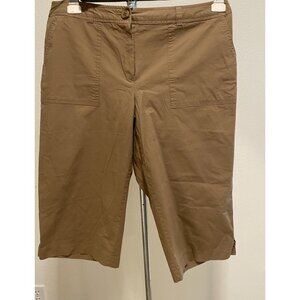 Pantology Women Size 14 34×16 Capri Pants Cotton Blend Stretch